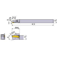 GYSRUS08B00-D13 TURNING HOLDER