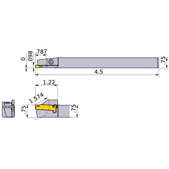 GYSRUS12B00-E20 TURNING HOLDER