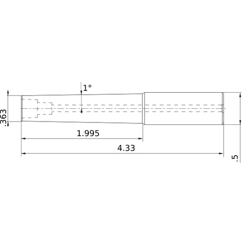 IMX10A0500N199L43C CARB HOLDR TAPER