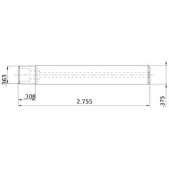 IMX10-U0375N030L27S SOLID END MILL
