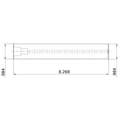 IMX25-S25L210C CARBIDE HOLDER LONG