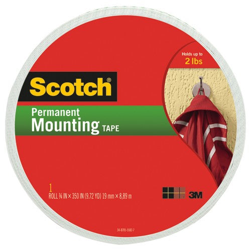 Scotch Mounting Tape 110-LONG .75″ × 350″ (19mm × 8 89m) - Americas Industrial Supply