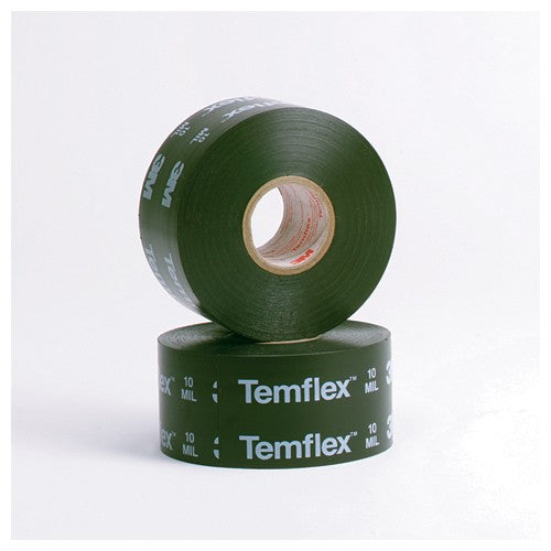 3M Temflex Vinyl Corrosion Protection Tape 1100 2″ × 100 ft Printed Black - Americas Industrial Supply