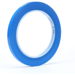 3M Vinyl Tape 471 Blue 1/4″ × 36 yd 5.2 mil - Americas Industrial Supply