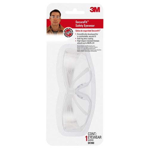 3M SecureFit 200 Eyewear Anti-Fog SF200H1-DC Clear Clear Lens - Americas Industrial Supply