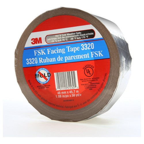 48 mm × 45.7 m FSK Facing Tape Silver Alt Mfg # 31530 - Americas Industrial Supply