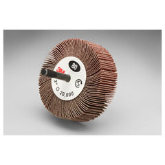 3M Flap Wheel 244D Type 83 3″ × 1/2″ × 1/4″ 80 X-weight - Americas Industrial Supply