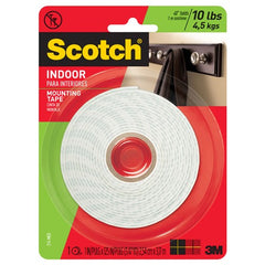 Scotch-Mount Indoor Double-Sided Mounting Tape 314H-MED-DC 1″ × 125″ (2 54 cm × 3 17 m) - Americas Industrial Supply