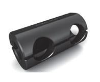 Type L Tool Holder Bushings - Part #  TBL-27-2000 - (OD: 2-3/4") (ID: 2") (# of Holes: 2 & Hole Size: 1") (Center Hole Distance: 2"   &   End to Center of First Hole: 7/8") (Overall Length: 4-1/2") - Americas Industrial Supply
