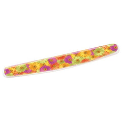 3M Gel Wrist Rest WR308DS Clear Gel Design Compact Size Daisy 2.75″ × 18″ x .75″ - Americas Industrial Supply