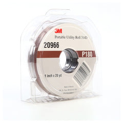 3M Portable Utility Cloth Roll 314D P180 J-weight 1″ × 20 yd - Americas Industrial Supply