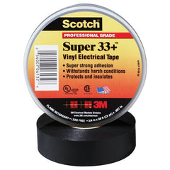 Scotch Super 33+ Vinyl Electrical Tape 3/4″ × 36 yd Black - Americas Industrial Supply