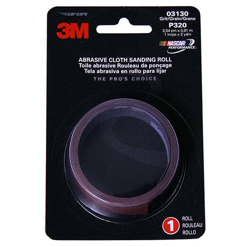 3M Abrasive Cloth Sanding Roll 03130 1″ × 2 yd extra fine - Americas Industrial Supply