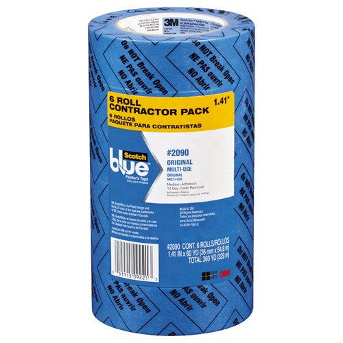 ‎ScotchBlue Original Painter's Tape 2090-36QC6 1.41″ × 60 yd (36 mm × 54.8 m) - Americas Industrial Supply