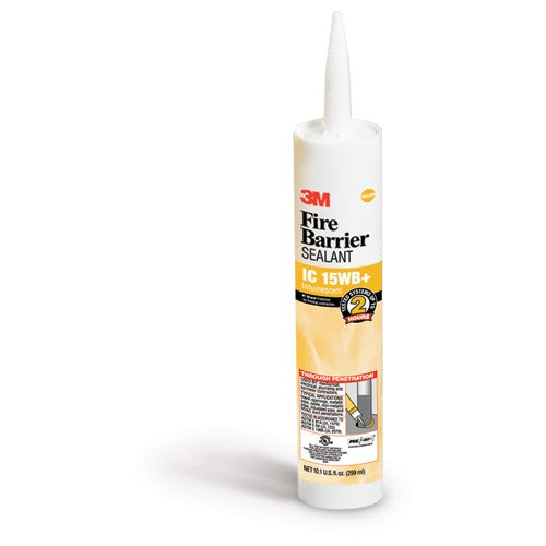 3M Fire Barrier Sealant IC 15WB+ Yellow 10.1 fl oz Cartridge - Americas Industrial Supply