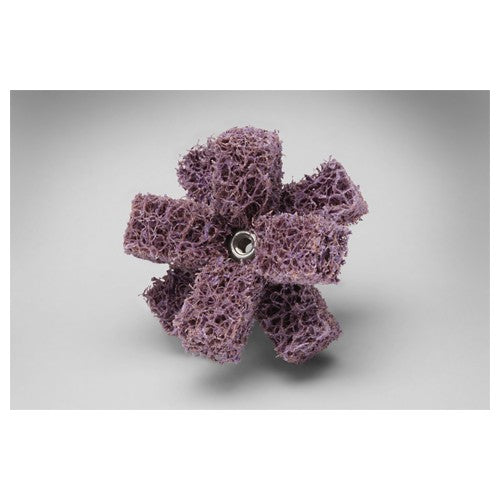 ‎Scotch-Brite Cross Buff 2″ × 1/2″ × 2 PLY × 8-32 High Strength A MED - Americas Industrial Supply