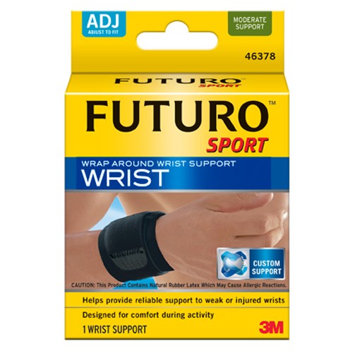 FUTURO Wrist Support Strap 46378ENR Adjustable Black - Americas Industrial Supply