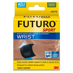 FUTURO Wrist Support Strap 46378ENR Adjustable Black - Americas Industrial Supply