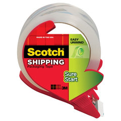 Scotch Sure Start Shipping Packaging Tape with dispenser 3450S-RD 1.88″ × 38.2 yd (48 mm × 35 m) - Americas Industrial Supply