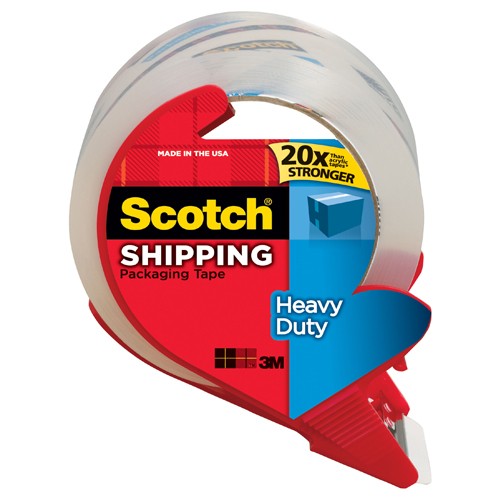 Scotch Heavy Duty Shipping Packaging Tape 3850S-RD 1.88″ × 38.2 yd (48 mm × 35 m) - Americas Industrial Supply