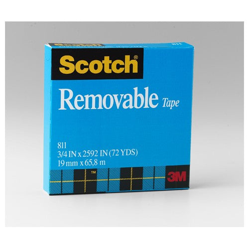 Scotch Removable Tape 811 3/4″ × 2592″ Boxed - Americas Industrial Supply