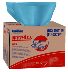 12.5 x 16.8'' - Package of 160 - WypAll X80 Brag Box - Americas Industrial Supply