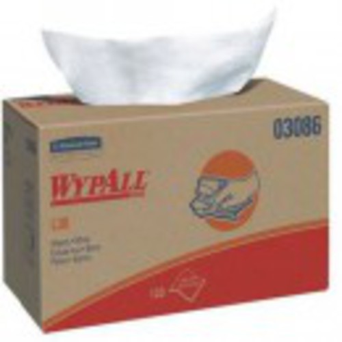 Dry Wipe, WYPALL L30, 9 3/4 in × 10 in, Number of Sheets 120, White - Americas Industrial Supply