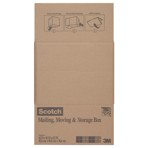 Scotch Folded Box 8016.2FB 16″ × 16″ × 12″ Folded Box - Americas Industrial Supply