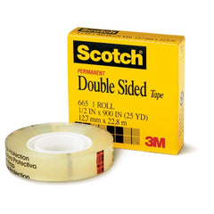 Scotch Double Sided Tape 665 1″ × 1296″ Boxed - Americas Industrial Supply