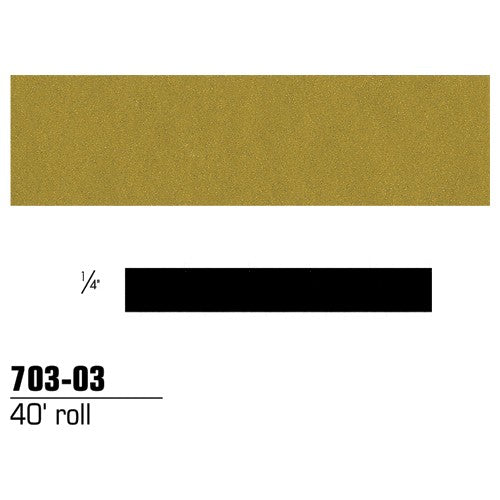 1/4 in × 40 ft 3M™ Scotchcal™ Striping Ta Gold Metallic Alt Mfg # 70303 - Americas Industrial Supply