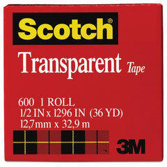 ‎Scotch Transparent Tape 600-2P34-72 3/4″ × 2592″ (19 mm × 65 8 m) - Americas Industrial Supply