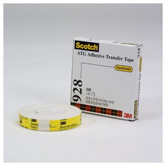 Scotch ATG Repositionable Double Coated Tissue Tape 928 Translucent White 1/2″ × 36 yd 2 mil - Americas Industrial Supply