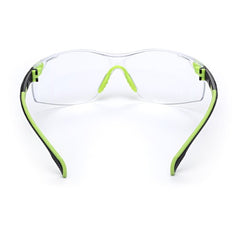 3M Solus 1000-Series Safety Glasses S1201SGAF Green/Black Clear Scotchgard Anti-Fog Lens - Americas Industrial Supply