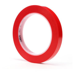 3M Vinyl Tape 471 Red 1/2″ × 36 yd 5.2 mil - Americas Industrial Supply