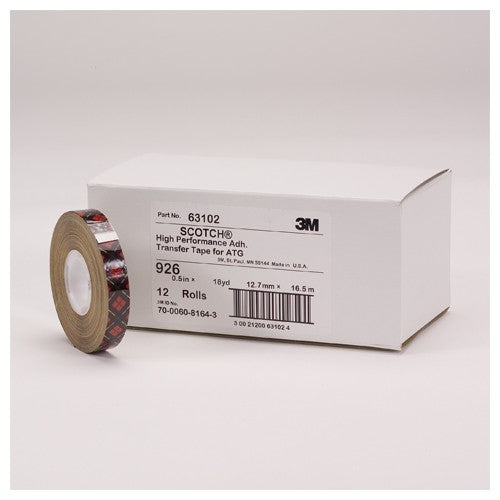 Scotch ATG Adhesive Transfer Tape 926 Clear 1/4″ × 36 yd 5 mil - Americas Industrial Supply